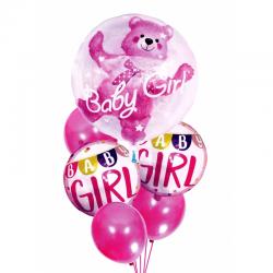 Folinis balionas "BABY GIRL", 6 vnt.